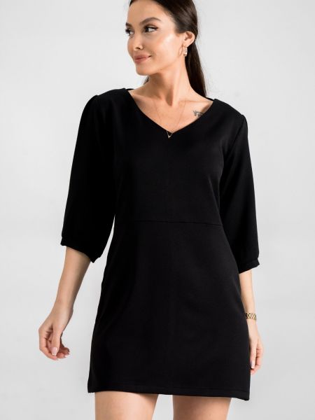 Mini suknele v formos iškirpte Armonika juoda