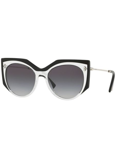 Okulary przeciwsłoneczne z kryształkami Valentino czarne