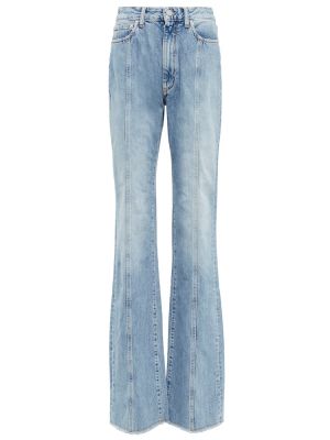 Bootcut džínsy s vysokým pásom Alessandra Rich modrá
