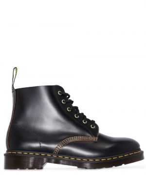 Blonder snøring høye flate støvler Dr. Martens svart