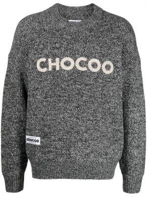 Pullover mit rundem ausschnitt Chocoolate grau