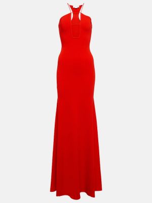 Dlouhé šaty Victoria Beckham červená
