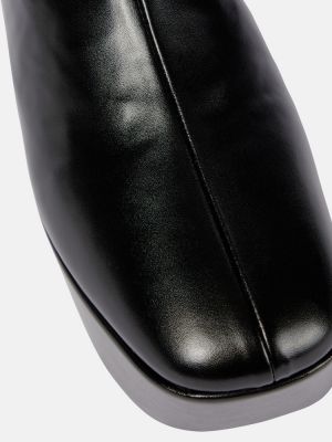 Обувки до глезена на платформе Prada черно