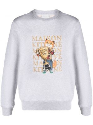 Trøje sweatshirt Maison Kitsuné grå