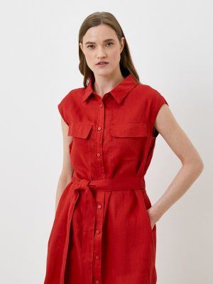 Платье-рубашка Neohit красное