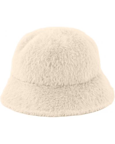 Pălărie de lână Pieces alb
