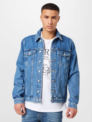 Priliehavá džínsová bunda Ltb modrá