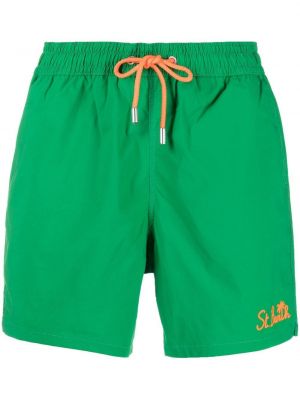 Brodert shorts Mc2 Saint Barth grønn