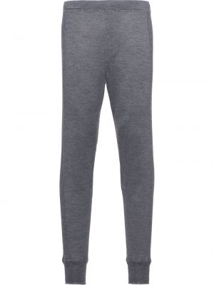 Pantalones de chándal con estampado de cachemira Prada gris