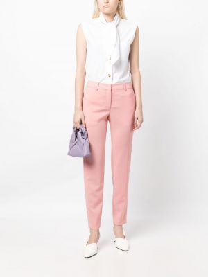 Vlněné kalhoty Ps Paul Smith růžové