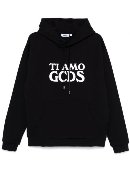 Baskılı hoodie Gcds siyah