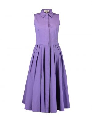 Rochie tip cămașă plisată Michael Kors violet