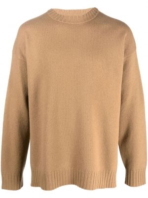 Вълнен пуловер Jil Sander кафяво