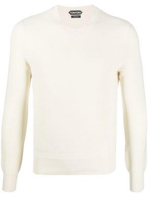 Hosszú ujjú gyapjú pulóver Tom Ford - fehér