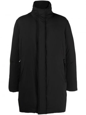 Пухено палто Corneliani черно