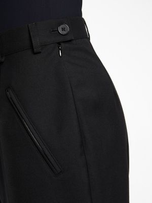 Slim fit magas derekú egyenes szárú nadrág Maison Margiela fekete