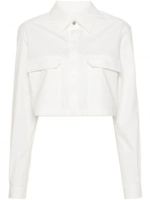 Βαμβακερό πουκάμισο Rick Owens λευκό