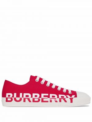 Zapatillas con estampado Burberry rojo