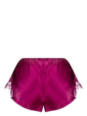 Krajkové hedvábné kalhotky Sainted Sisters růžové