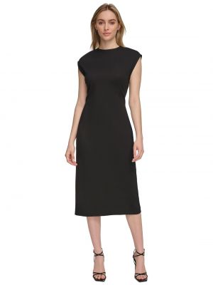 Женское платье миди Lux Ponte Calvin Klein черный