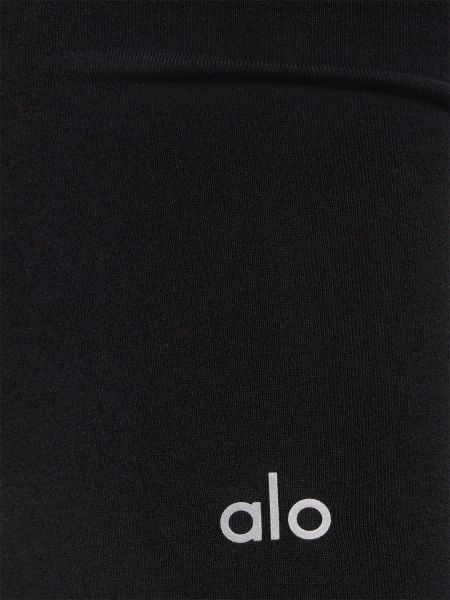 Legíny s vysokým pasem Alo Yoga černé