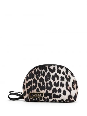 Leopard trykt mini bag Ganni gul