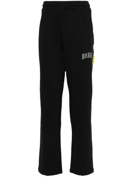 Βαμβακερό αθλητικό παντελόνι με σχέδιο Barrow μαύρο