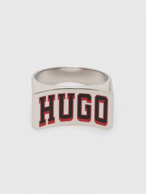 Srebrny pierścionek Hugo