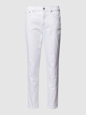 Proste jeansy z kieszeniami Lauren Ralph Lauren białe