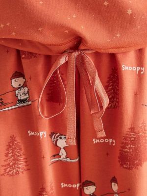Pijamale din bumbac Women'secret portocaliu