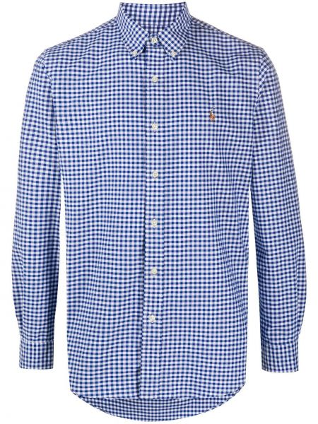 Camisa con botones a cuadros Polo Ralph Lauren azul