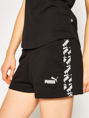 Pantaloni scurți de sport Puma negru