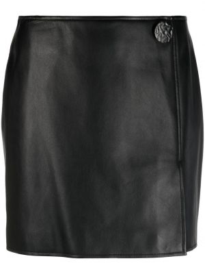 Kožená sukně Stand Studio černé