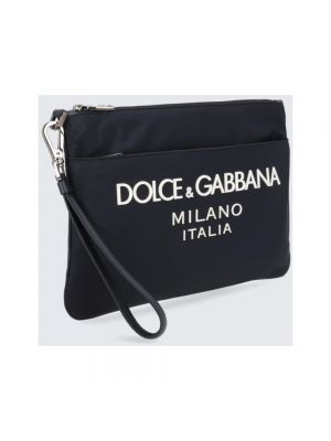 Bolso clutch con cremallera Dolce & Gabbana azul