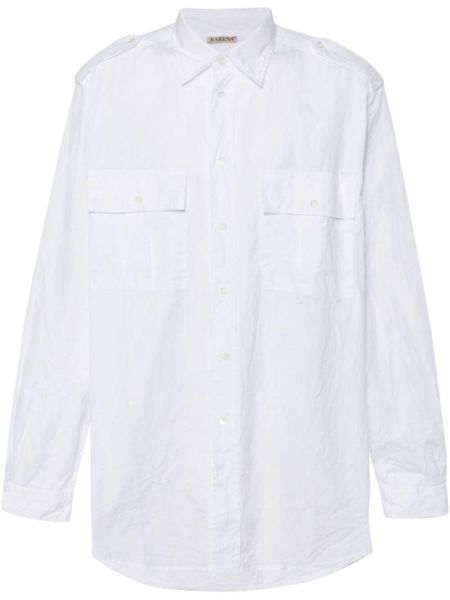 Класическа памучна риза Barena бяло