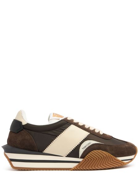 Låga sneakers i mocka Tom Ford