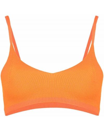 Strikket bralette Jacquemus oransje