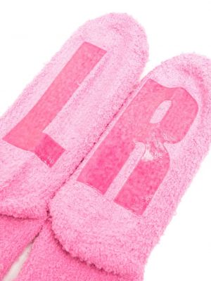 Ponožky s výšivkou Team Wang Design růžové