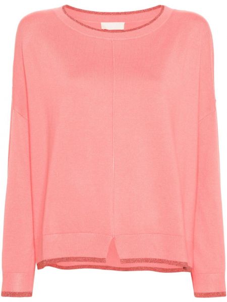 Pullover mit rundem ausschnitt Liu Jo pink