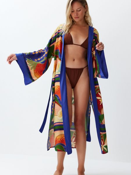 Bikini cu imprimeu abstract împletit Trendyol