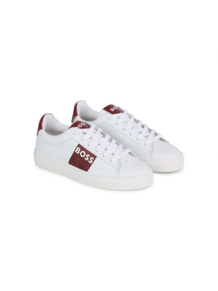 Snørebånd sneakers for piger Boss Kidswear hvid