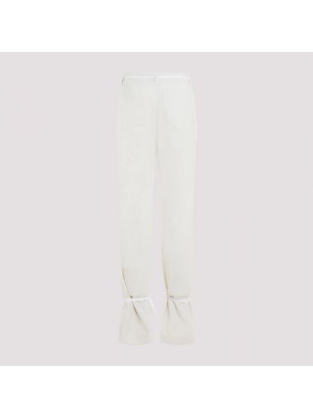 Pantalones rectos Lemaire blanco