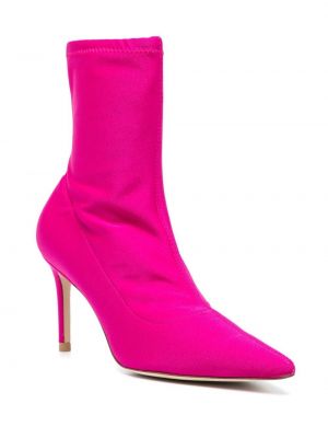 Kotníkové boty Stuart Weitzman růžové