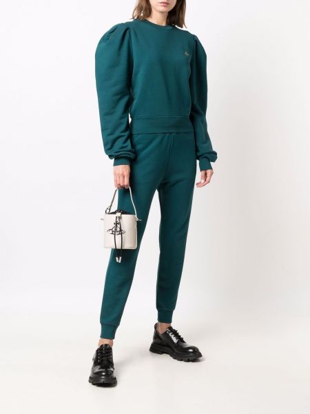 Sudadera con bordado Vivienne Westwood verde