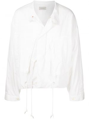 Asimetrična pamučna svilena jakna Bed J.w. Ford bijela