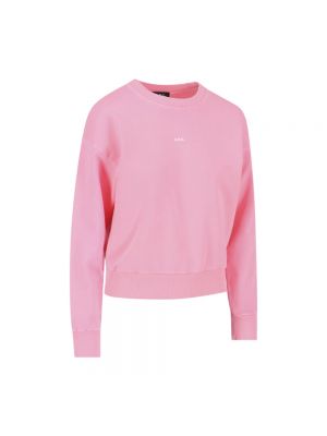 Maglione di cotone A.p.c. rosa