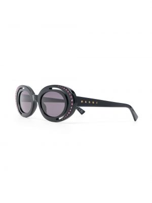 Sonnenbrille mit kristallen Marni Eyewear schwarz