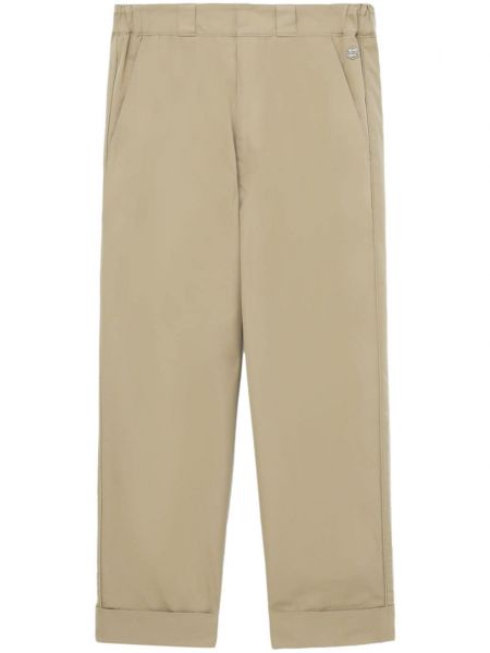 Pantalon droit avec applique Chocoolate beige