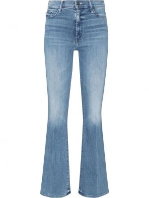 Укороченные прямые джинсы Mother, синие