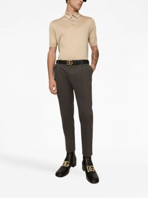 Kalhoty Dolce & Gabbana šedé